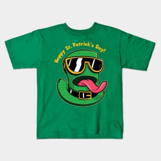 Creative Leprechaun Hat St Patricks Day Kids T-Shirt